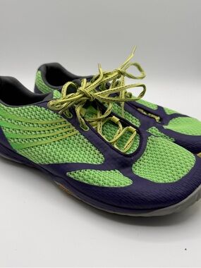Merrell Barefoot Trail Shoes Women’s 10 Purple Green Vibram